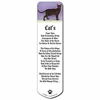 Chocolate Havana Cat Bookmark, Book mark, Printed full colour