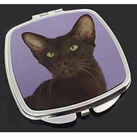 Chocolate Havana Cat Make-Up Compact Mirror