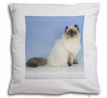 Himalayan Cat Soft White Velvet Feel Scatter Cushion