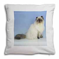 Himalayan Cat Soft White Velvet Feel Scatter Cushion