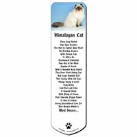 Himalayan Cat Bookmark, Book mark, Printed full colour