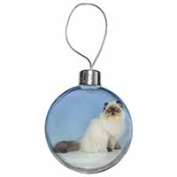 Himalayan Cat Christmas Bauble