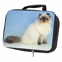 Himalayan Cat Black Insulated School Lunch Box/Picnic Bag