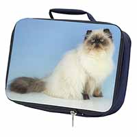 Himalayan Cat Navy Insulated School Lunch Box/Picnic Bag