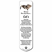 Cats in Hammock Retirement Gift Bookmark, Book mark, Printed full colour