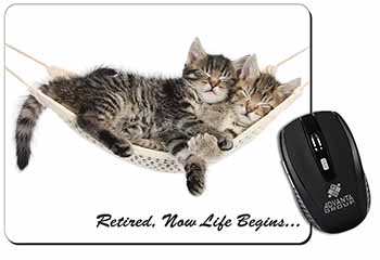 Cats in Hammock Retirement Gift Computer Mouse Mat