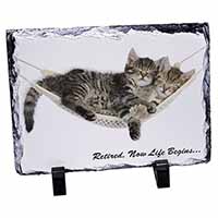 Cats in Hammock Retirement Gift, Stunning Photo Slate