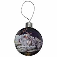 South American Chinchillas Christmas Bauble