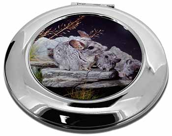 South American Chinchillas Make-Up Round Compact Mirror