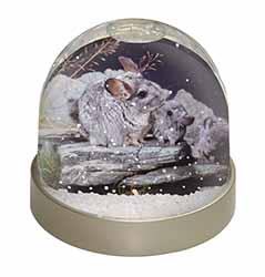 South American Chinchillas Snow Globe Photo Waterball