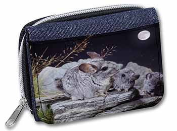 South American Chinchillas Unisex Denim Purse Wallet