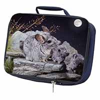 South American Chinchillas Navy Insulated School Lunch Box/Picnic Bag