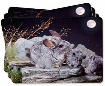 South American Chinchillas Picture Placemats in Gift Box