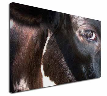 Pretty Fresian Cow Face Canvas X-Large 30"x20" Wall Art Print