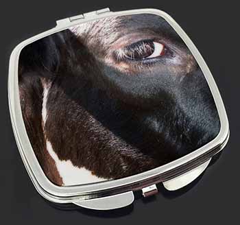 Pretty Fresian Cow Face Make-Up Compact Mirror