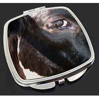 Pretty Fresian Cow Face Make-Up Compact Mirror