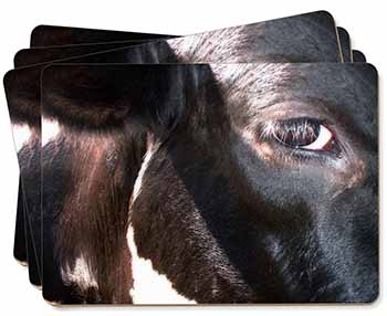 Pretty Fresian Cow Face Picture Placemats in Gift Box