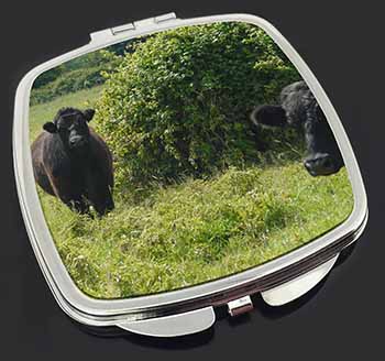 Cute Black Bull Make-Up Compact Mirror