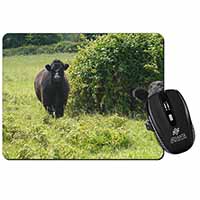 Cute Black Bull Computer Mouse Mat