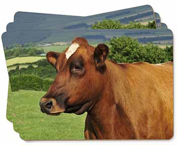 A Fine Brown Cow Picture Placemats in Gift Box