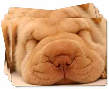 Cute Shar-Pei Puppy Dog Picture Placemats in Gift Box