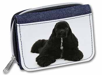 American Cocker Spaniel Dog Unisex Denim Purse Wallet