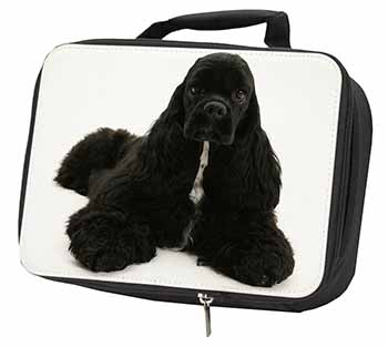 American Cocker Spaniel Dog Black Insulated School Lunch Box/Picnic Bag