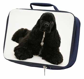 American Cocker Spaniel Dog Navy Insulated School Lunch Box/Picnic Bag