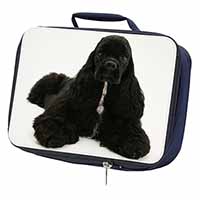 American Cocker Spaniel Dog Navy Insulated School Lunch Box/Picnic Bag