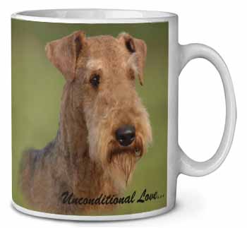 Airedale Terrier with Love Ceramic 10oz Coffee Mug/Tea Cup
