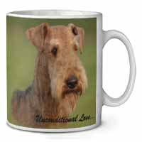 Airedale Terrier with Love Ceramic 10oz Coffee Mug/Tea Cup