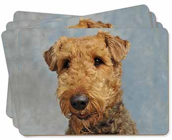 Airedale Terrier Dog Picture Placemats in Gift Box