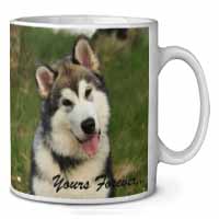 Alaskan Malamute "Yours Forever..." Ceramic 10oz Coffee Mug/Tea Cup Printed Full Colour - Advanta Group®