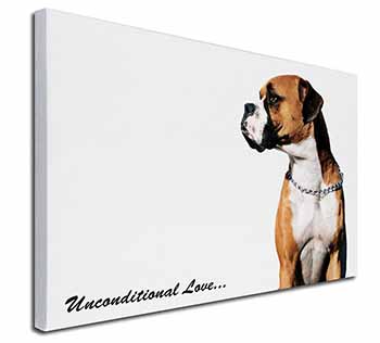 Boxer Dog With Love Canvas X-Large 30"x20" Wall Art Print