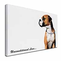Boxer Dog With Love Canvas X-Large 30"x20" Wall Art Print
