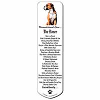 Boxer Dog With Love Bookmark, Book mark, Printed full colour