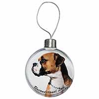 Boxer Dog With Love Christmas Bauble