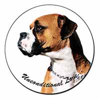 Boxer Dog With Love Fridge Magnet Printed Full Colour