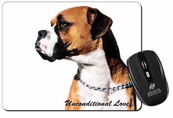 Boxer Dog With Love Computer Mouse Mat