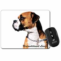 Boxer Dog With Love Computer Mouse Mat