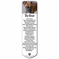 Red Boxer Dog Bookmark, Book mark, Printed full colour