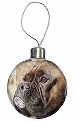 Brindle Boxer Dog Christmas Bauble