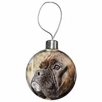 Brindle Boxer Dog Christmas Bauble