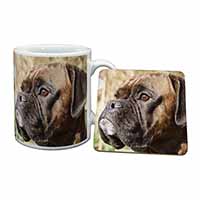 Brindle Boxer Dog Mug and Coaster Set