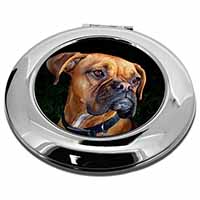 Boxer Dog Make-Up Round Compact Mirror