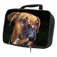 Boxer Dog Black Insulated School Lunch Box/Picnic Bag