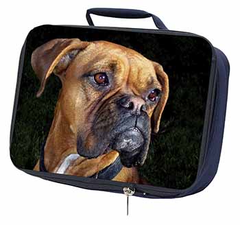 Boxer Dog Navy Insulated School Lunch Box/Picnic Bag