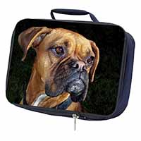 Boxer Dog Navy Insulated School Lunch Box/Picnic Bag