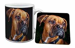 Boxer Dog Mug and Coaster Set