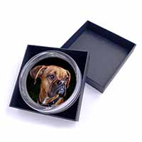 Boxer Dog Glass Paperweight in Gift Box